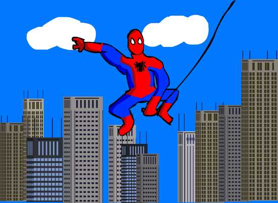 my drawing of spiderman